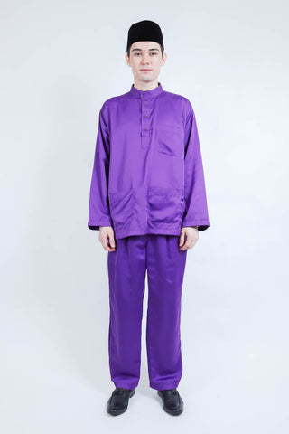Wisemen Baju Melayu Purple (FREE Sampin)