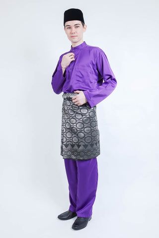 Wisemen Baju Melayu Purple (FREE Sampin)