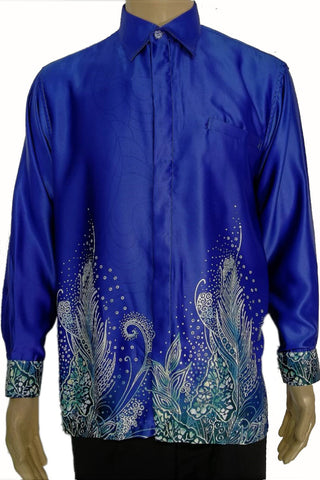 Batik Shirt Royal Blue