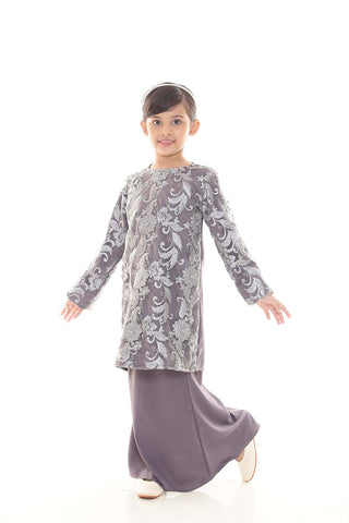 Baju Kurung Donna Junior Grey