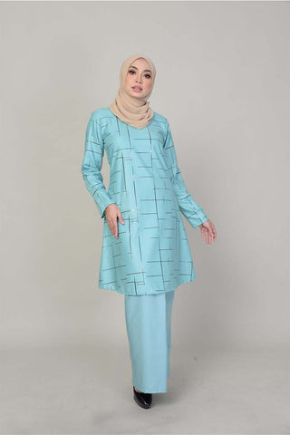 Baju Kurung Printed Turquoise