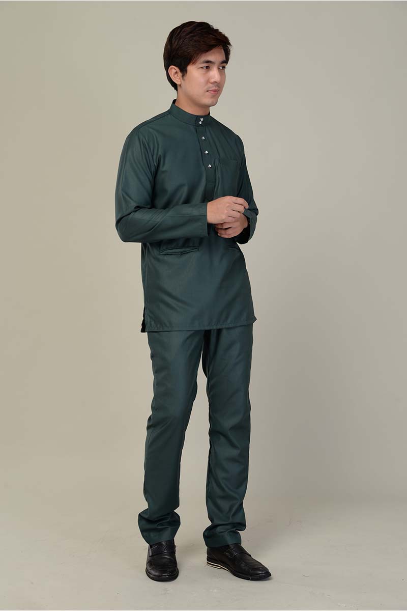 Baju Melayu Eddy Emerald Green