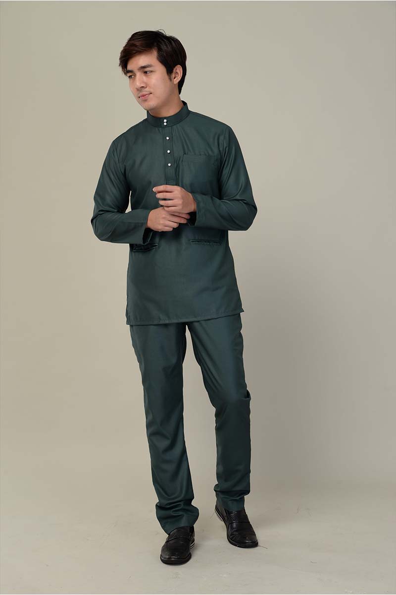 Baju Melayu Eddy Emerald Green
