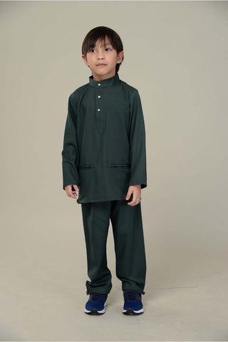 Baju Melayu Eddy Junior Emerald Green