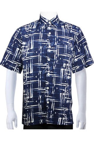 Printed Shirt (Line Design) Blue