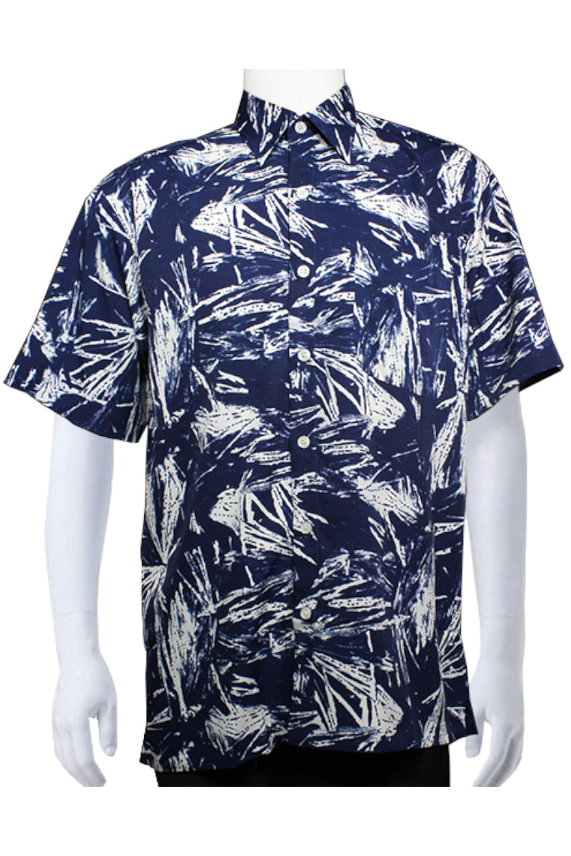 Printed Shirt (Splash design) Blue