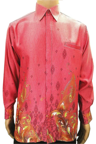 Batik Shirt Dark Pink