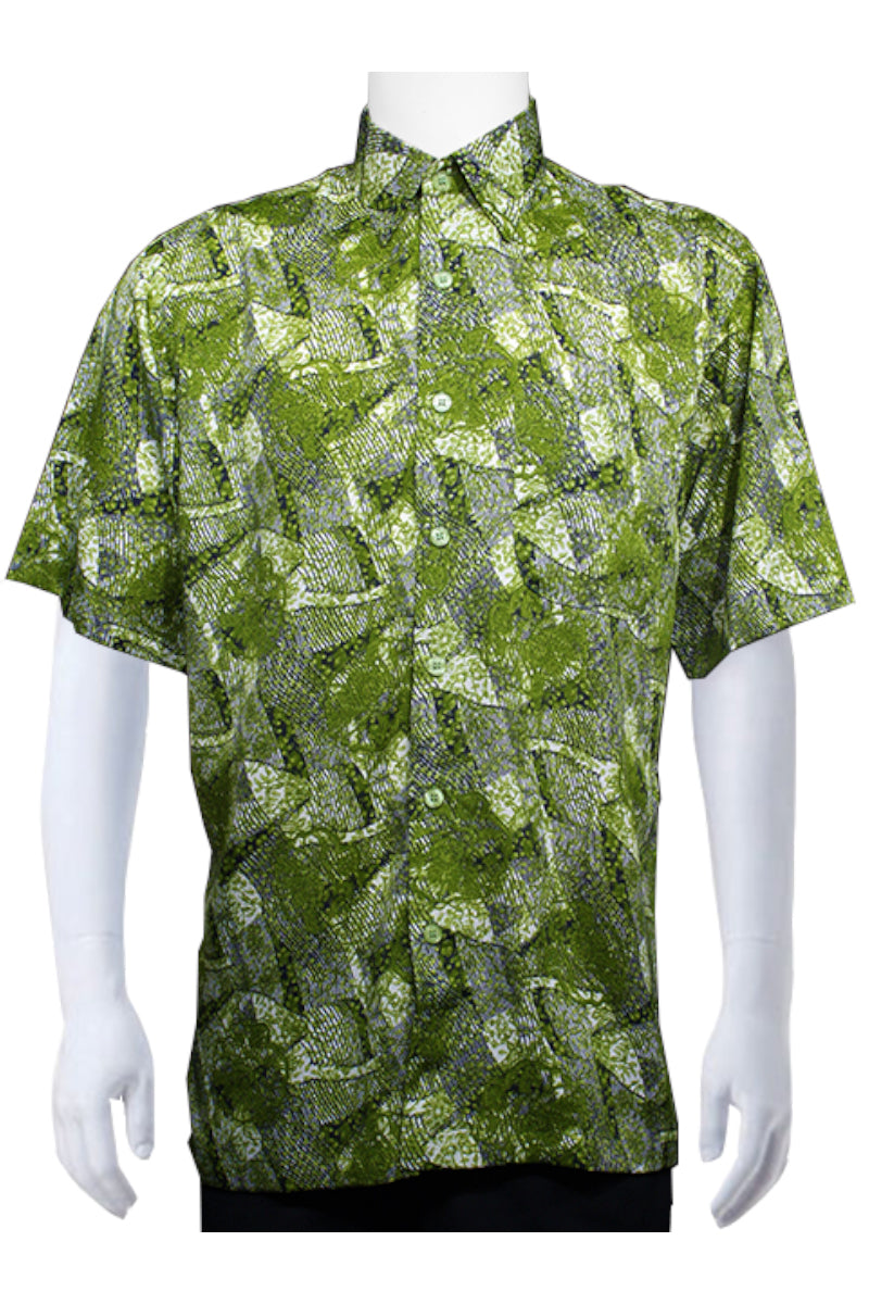 Printed Shirt (Sand Design) Green
