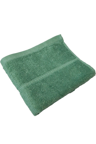 100% Cotton Face Towel Green