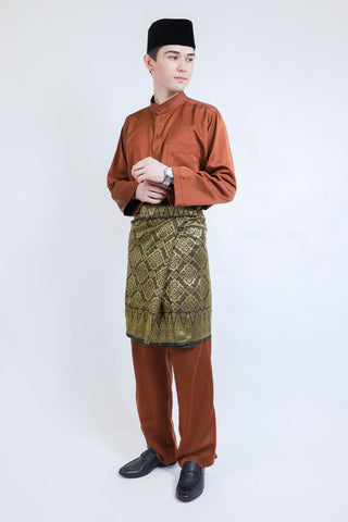 Wisemen Baju Melayu Brown (FREE Sampin)
