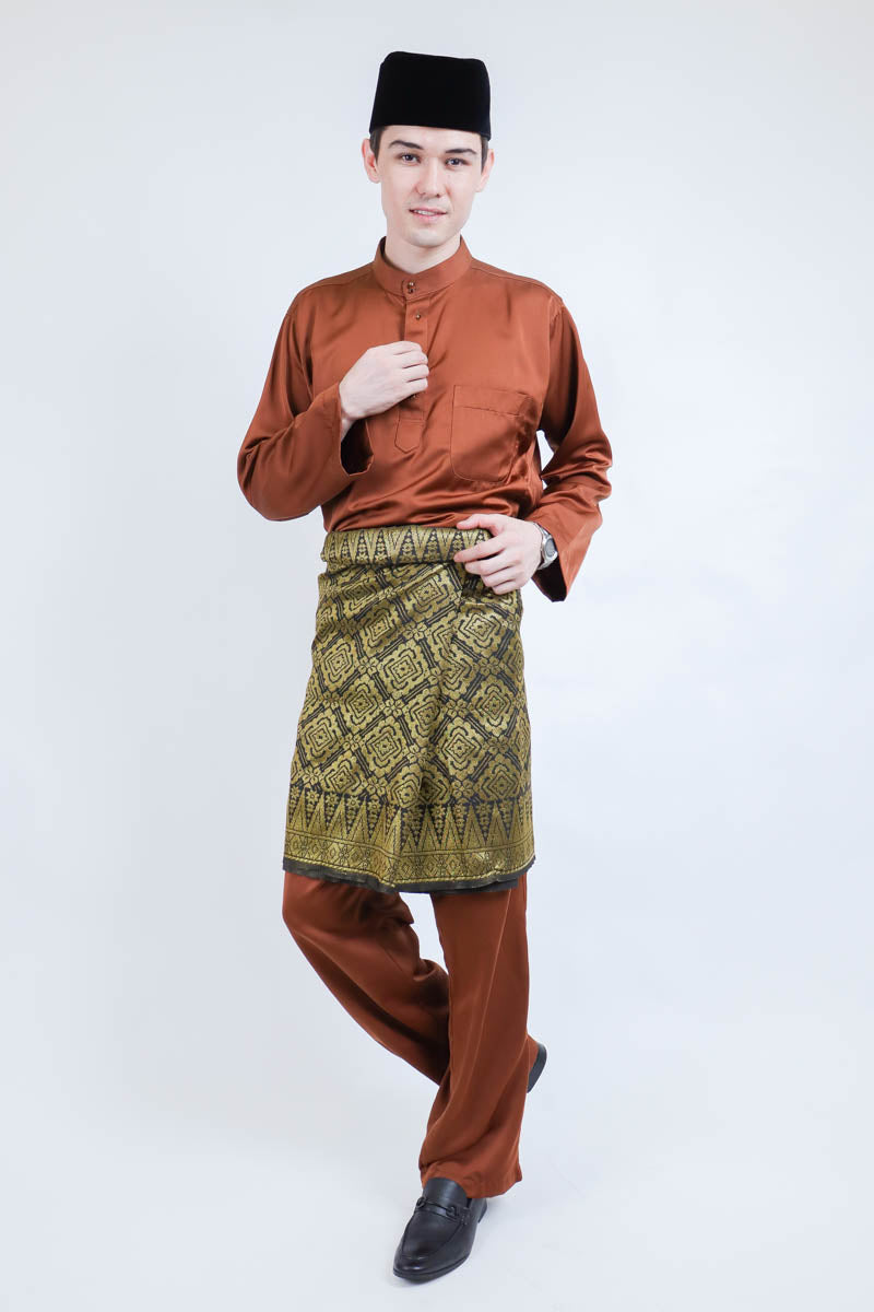 Wisemen Baju Melayu Brown (FREE Sampin)