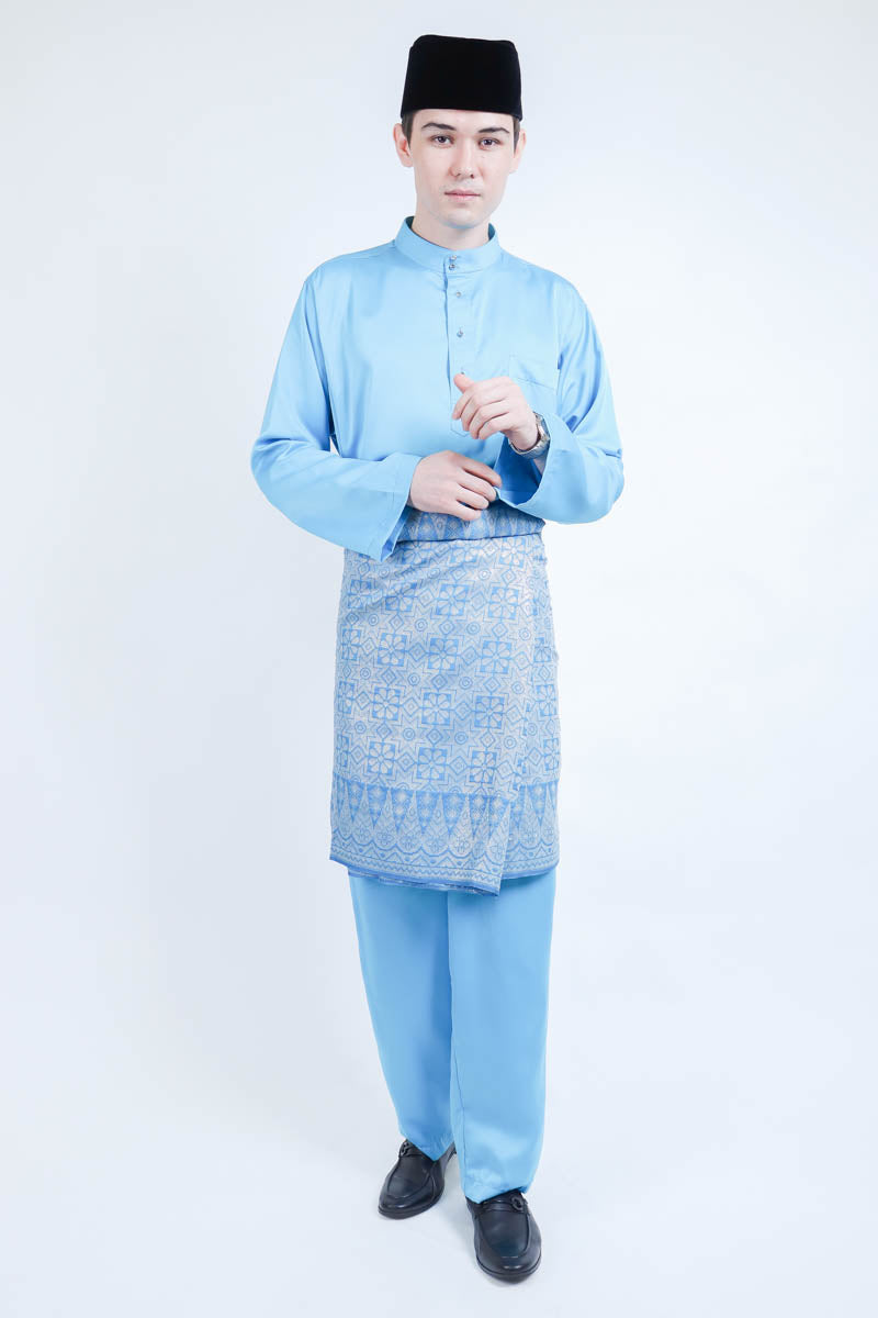 Wisemen Baju Melayu Blue (FREE Sampin)