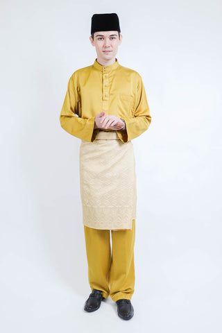 Wisemen Baju Melayu Yellow (FREE Sampin)