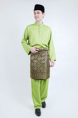 Wisemen Baju Melayu Light Green (FREE Sampin)