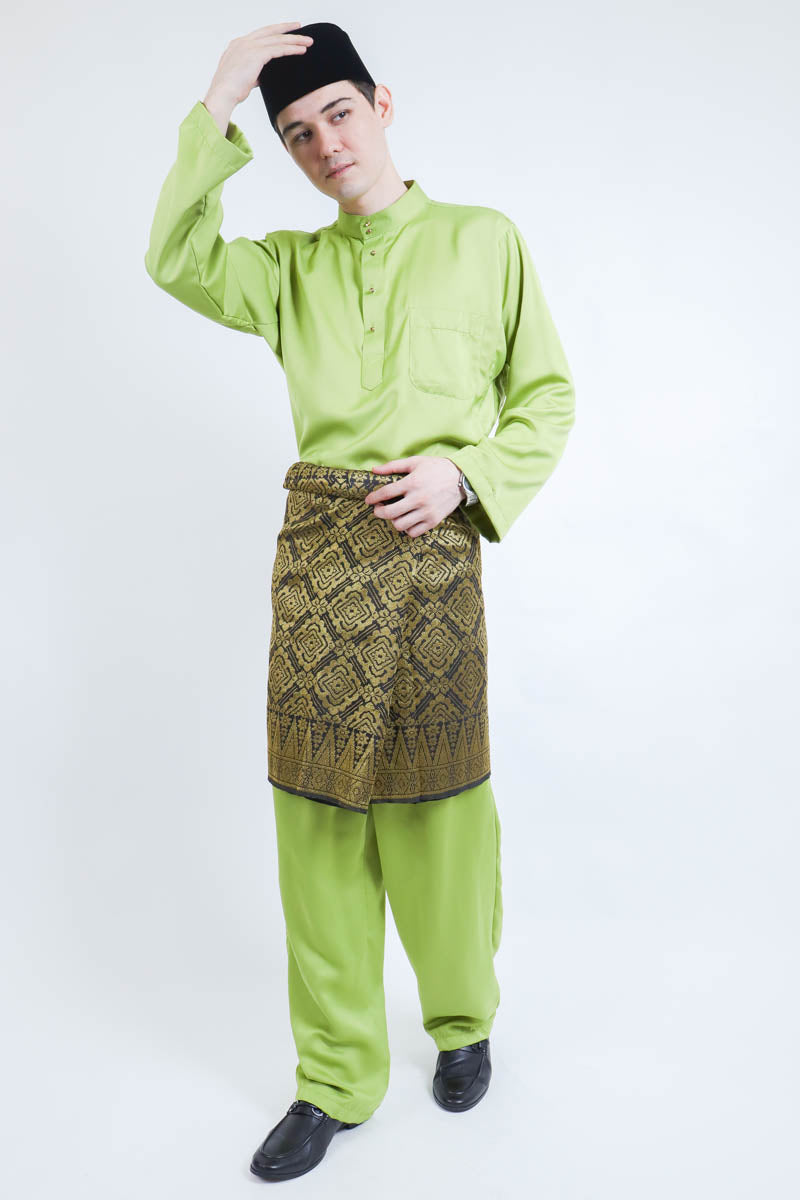 Wisemen Baju Melayu Light Green (FREE Sampin)