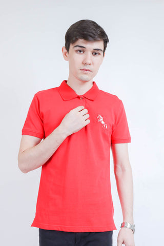 Collar Tshirt Red