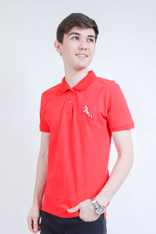 Collar Tshirt Red