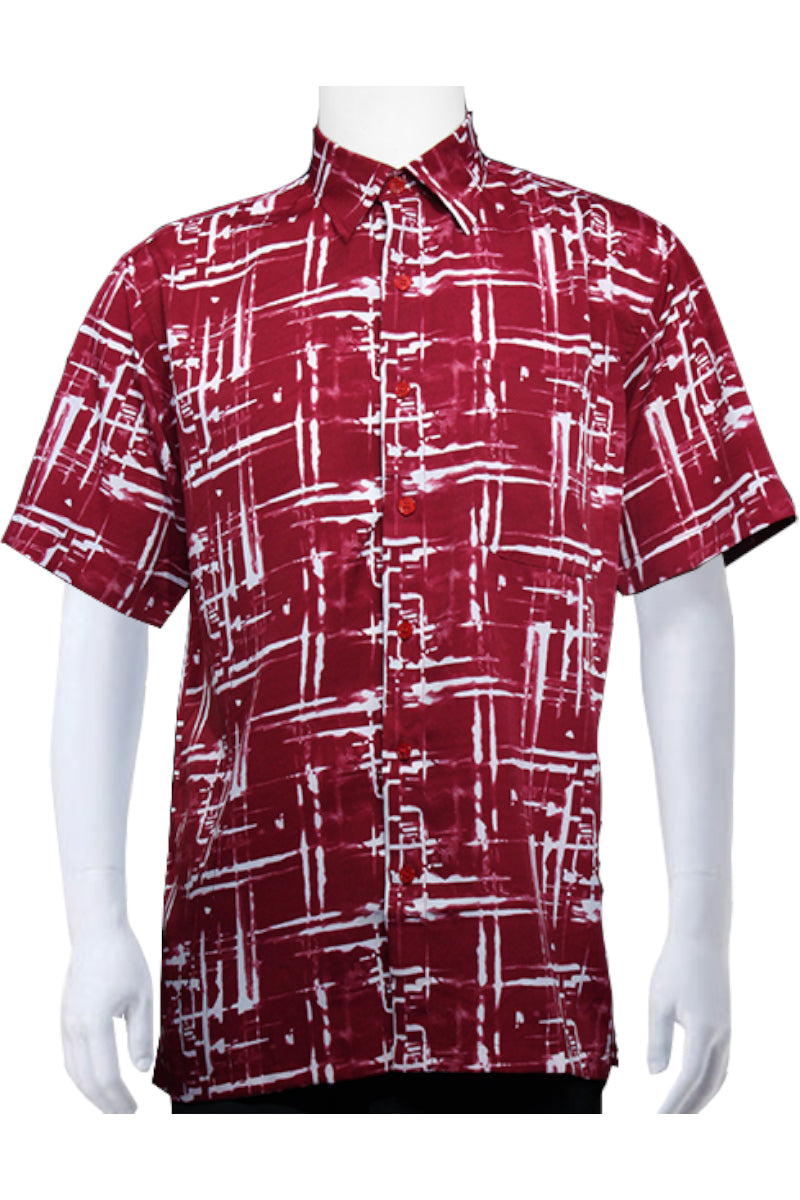 Printed Shirt (Line Design) Red