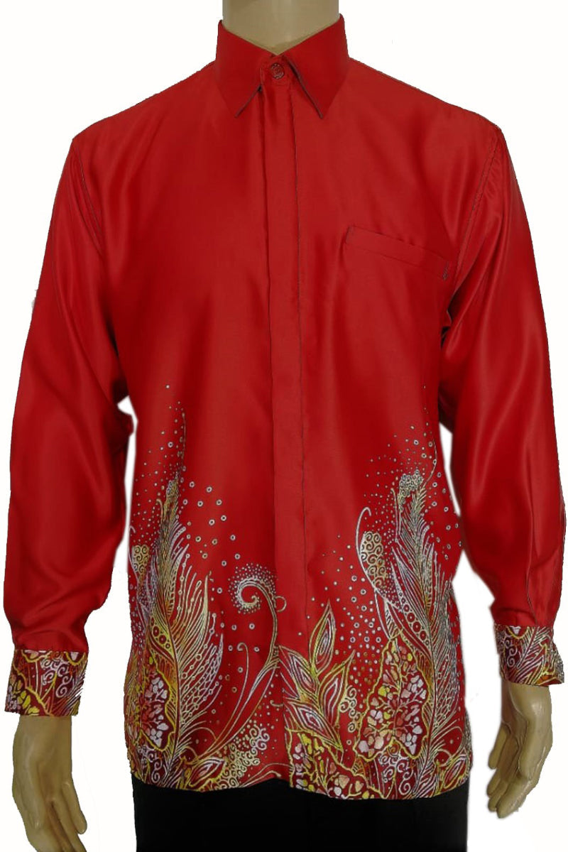 Batik Shirt Red