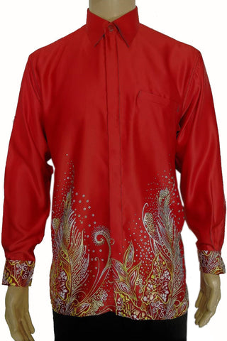 Batik Shirt Red