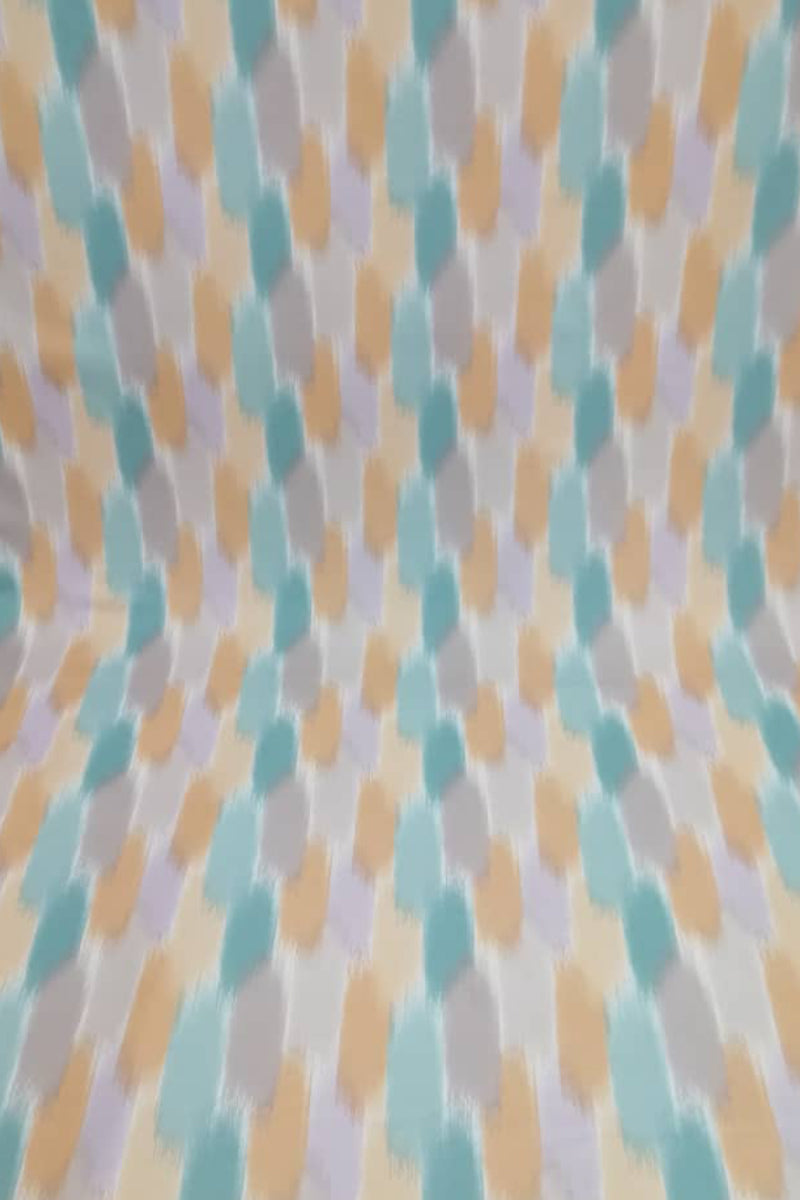 Exclusive Abstract Curtain Turquoise