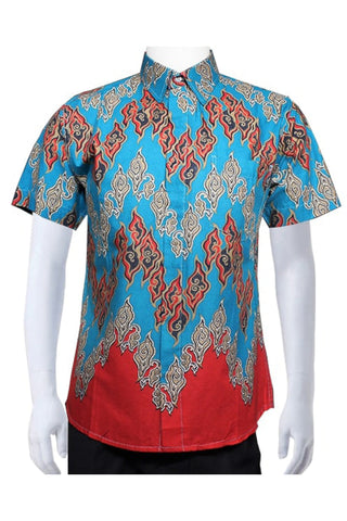 Printed Shirt (Motive design) Blue